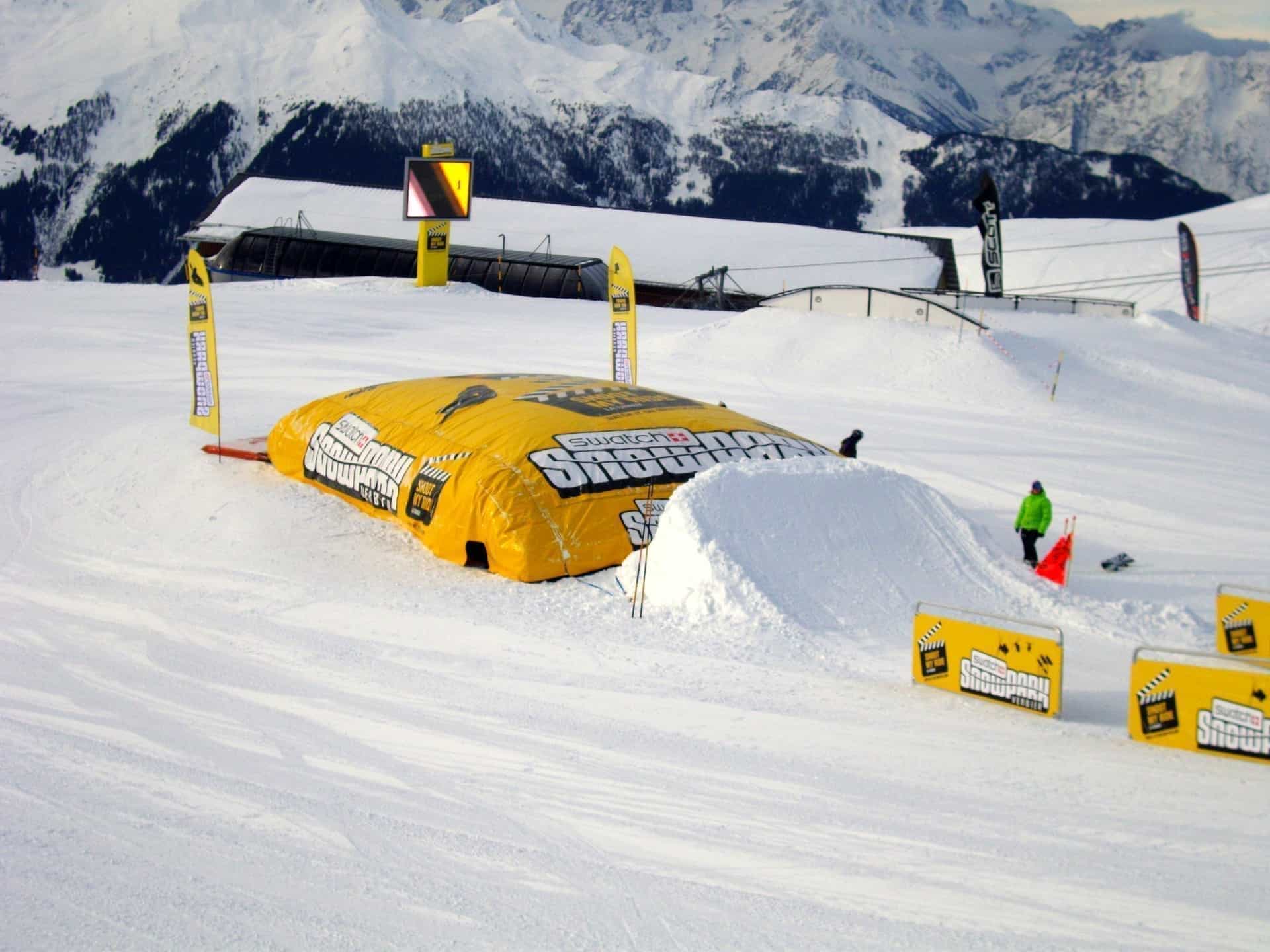 Airbag park – Bouée sur neige | Ski resort Alps : Les 2 Alpes tourist  office, ski vacations and mountain ski resort stay