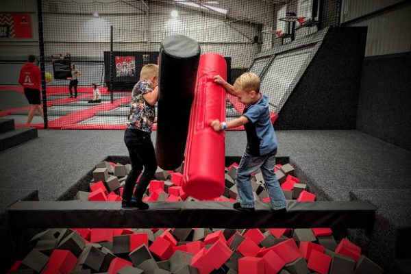 ninja warrior airbag foam pit