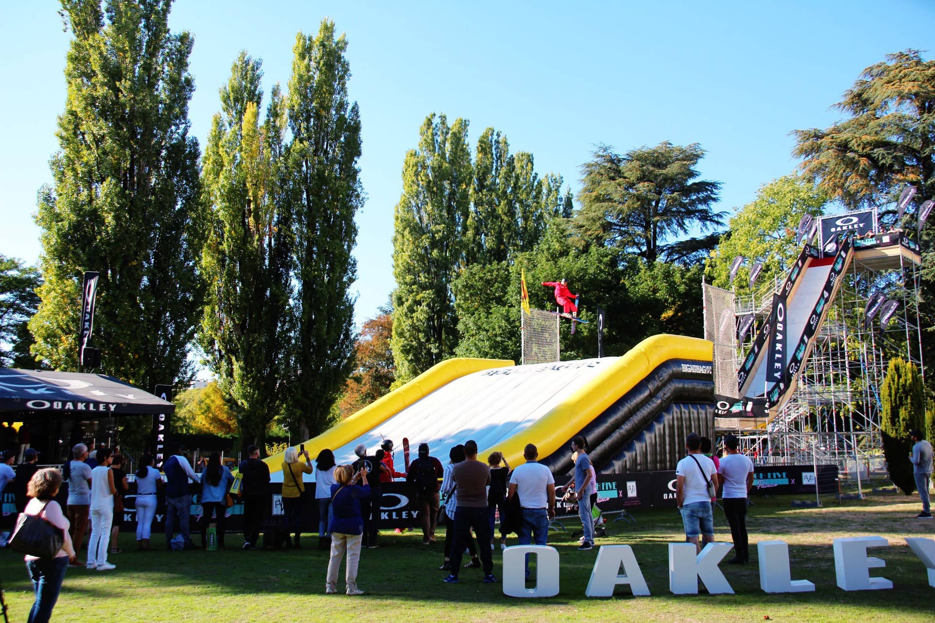 BigAirBag at The High Five Festival, organized by Sportair & Like That in Annecy, France, with Oakley as the main partner