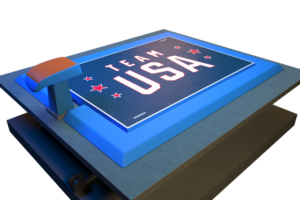 BigAirBag Gym Pit with Team USA branding