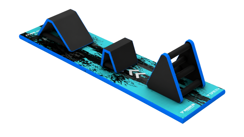 Blue parkour