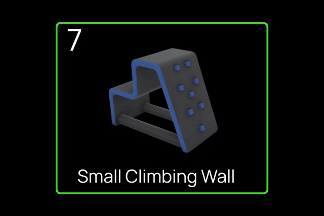 BigAirBag, obstacle parkour, Small climbing wall