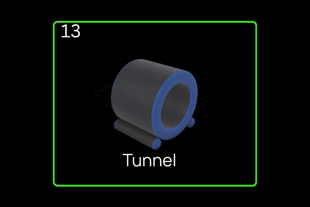 BigAirBag, obstacle parkour, Tunnel