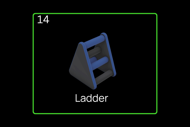 BigAirBag, obstacle parkour, Ladder